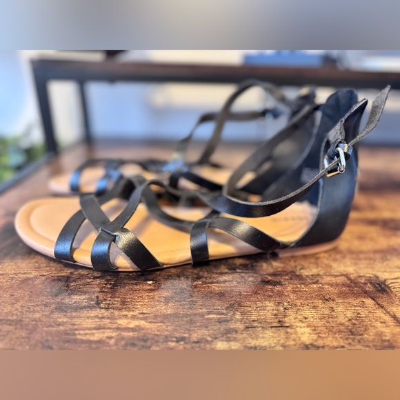 Torrid black gladiator style sandal Size 11.5ww - Picture 9 of 11